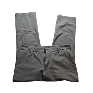 IZOD Stretch Straight Fit Mens Pants 36x29 Gray Flat Front‎ Performance Chino